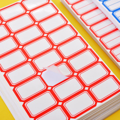 Self-adhesive blank label sheets, 10 sheets of personalized handwritten name tags, price sticker pads, wholesale