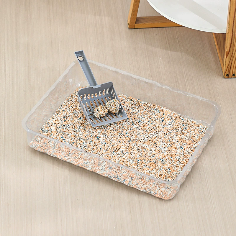 Одноразовый лоток для кошек, большой лоток для кошек, герметичный, очень большой открытый лоток для кошек с защитой от разбрызгивания для домашних животных.