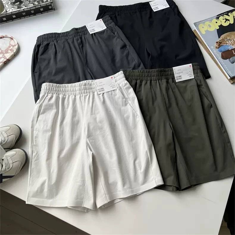 Японский заказ 2024, летние новые повседневные спортивные шорты для фитнеса, влагоотводящие высокоэластичные прямые спортивные шорты 456790