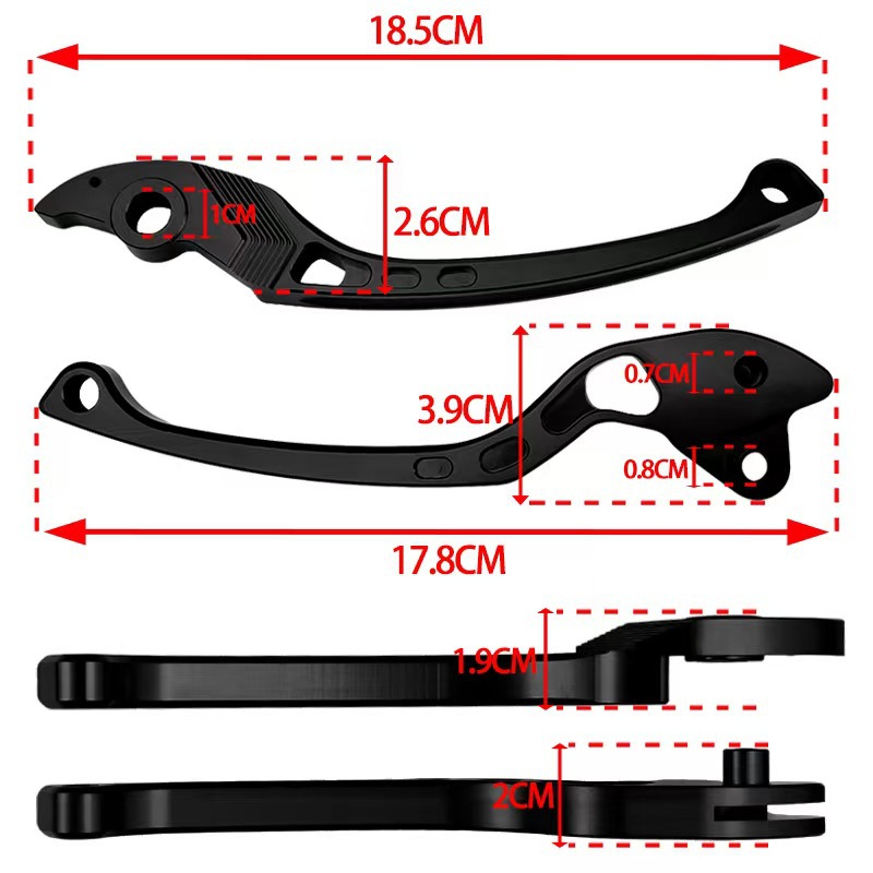 Motorcycle modification CNC aluminum alloy handle for Southeast Asia's Click 150, finely crafted and durable