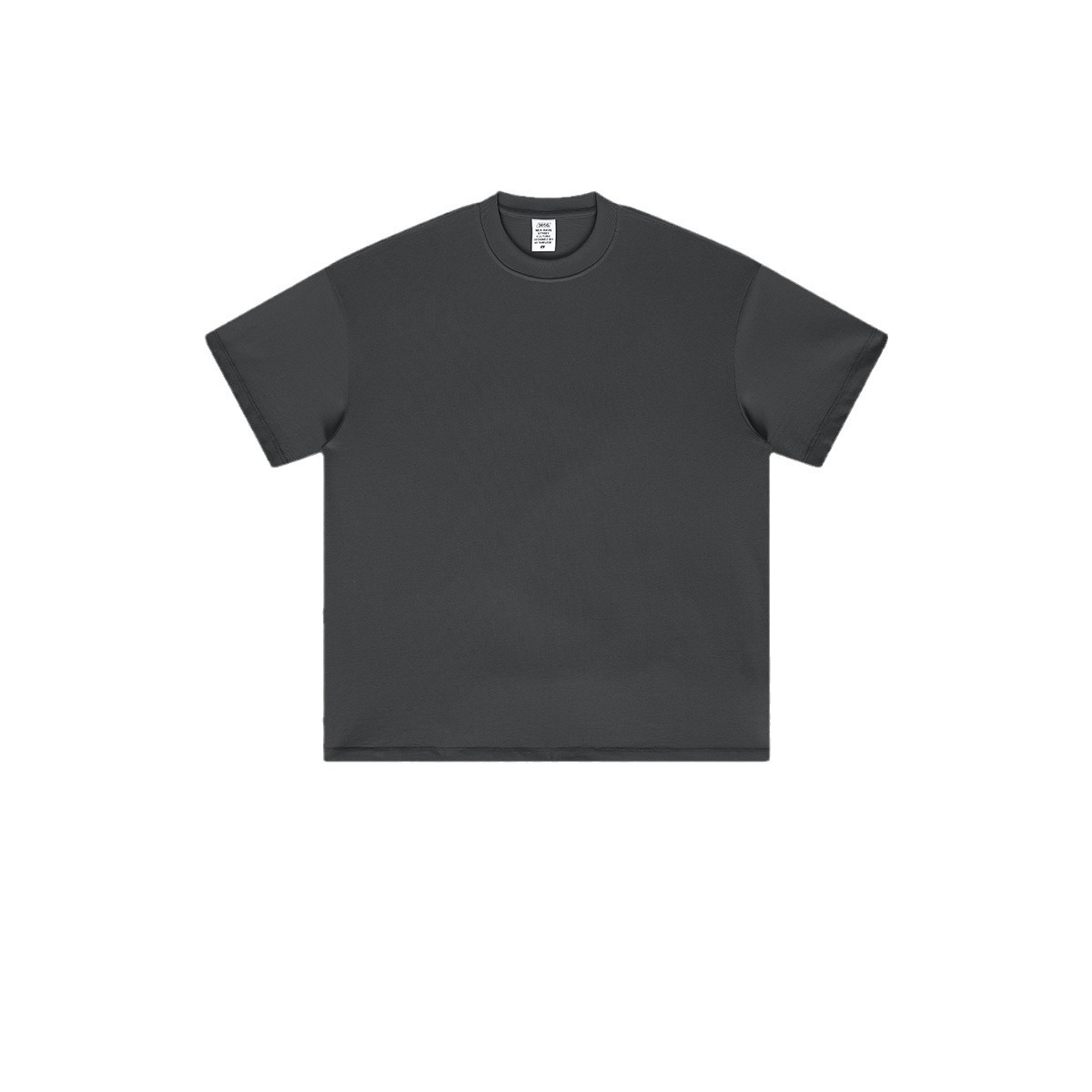 Calle seca niebla tierra color niños y niñas ropa para niños de manga corta para niños grandes y medianos 305G algodón pesado niños fuera del hombro camiseta