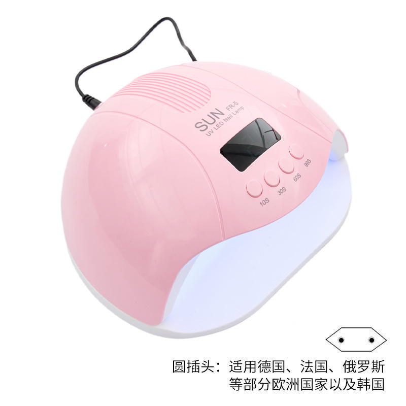 Lámpara de manicuras 280W de alta potencia de manicuras de dos fuentes de luz de lámpara de manicuras de perlas de luz de secado rápido de pantalla digital de luz de fototerapia