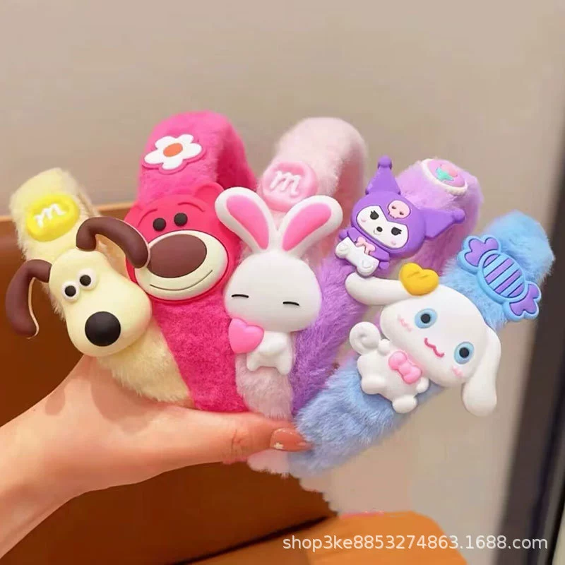 Детская cartoon плюшевая головная повязка, нескользкая клубника, коллекция 2023 года