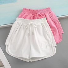休闲新款韩系夏季运动短裤子儿童白色短裤女童2024外穿薄款洋气装