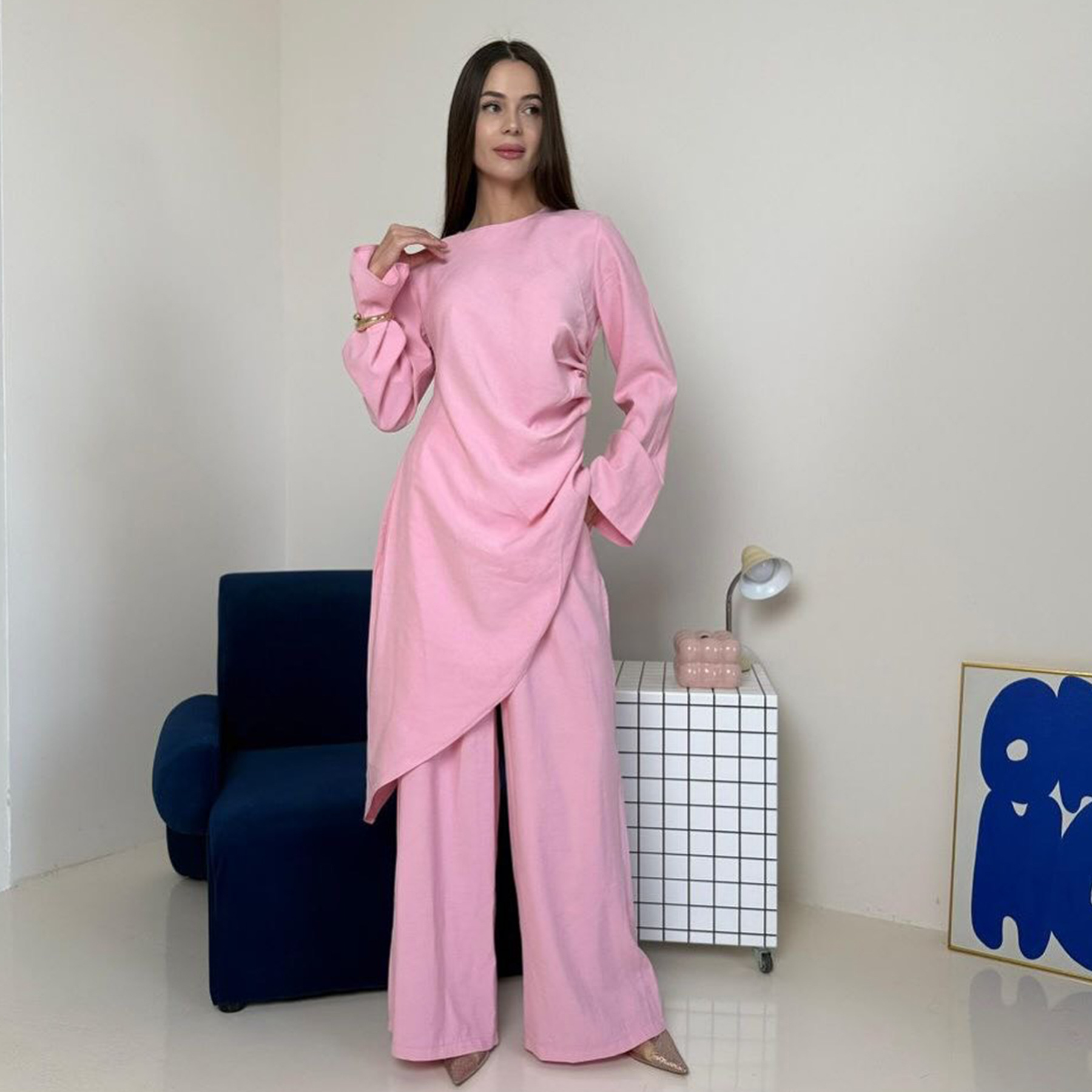 2025 Camisa larga + pantalón conjunto de dos piezas LR1105