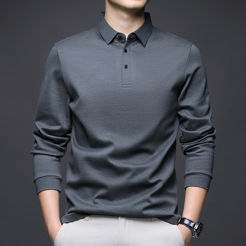 Double-sided cotton autumn casual base body-friendly long-sleeve