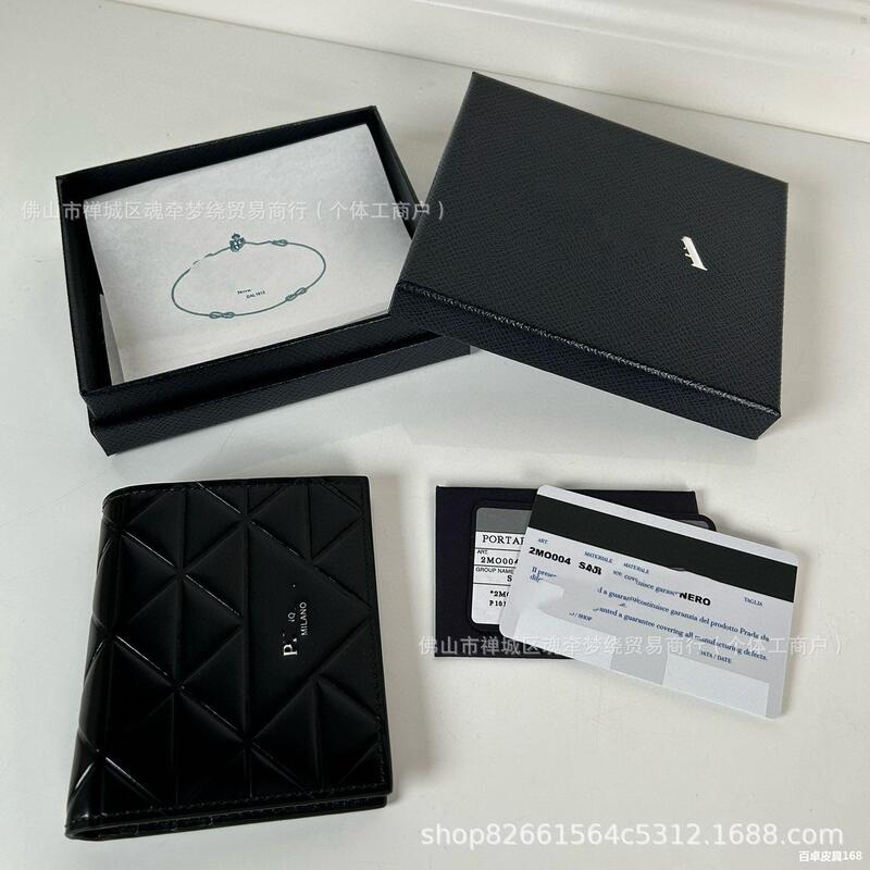 p family triangle standard press plaid two fold men's and women's wallet wallet p family triangle standard press plaid two fold men's and women's wallet wallet
