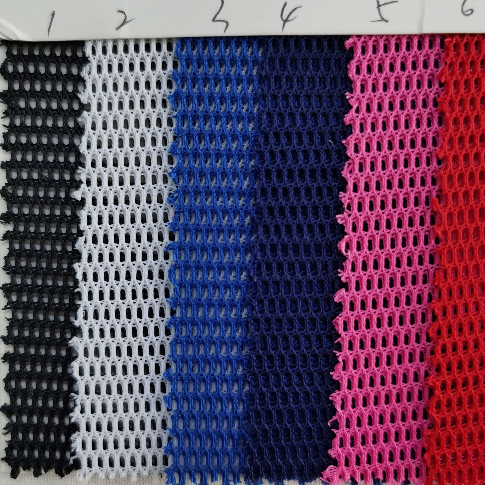 厂家现货销售K339帽网箱包手袋面料 帽子针织尼龙面料 尼龙网眼布