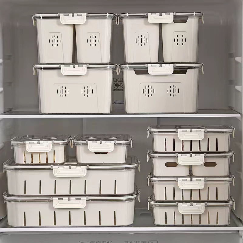 Свежая упаковка для хранения продуктов холодильник пищевой уровень специальное охлаждение герметичная свежая сохранность кухня фруктовая и овощная коробка слив