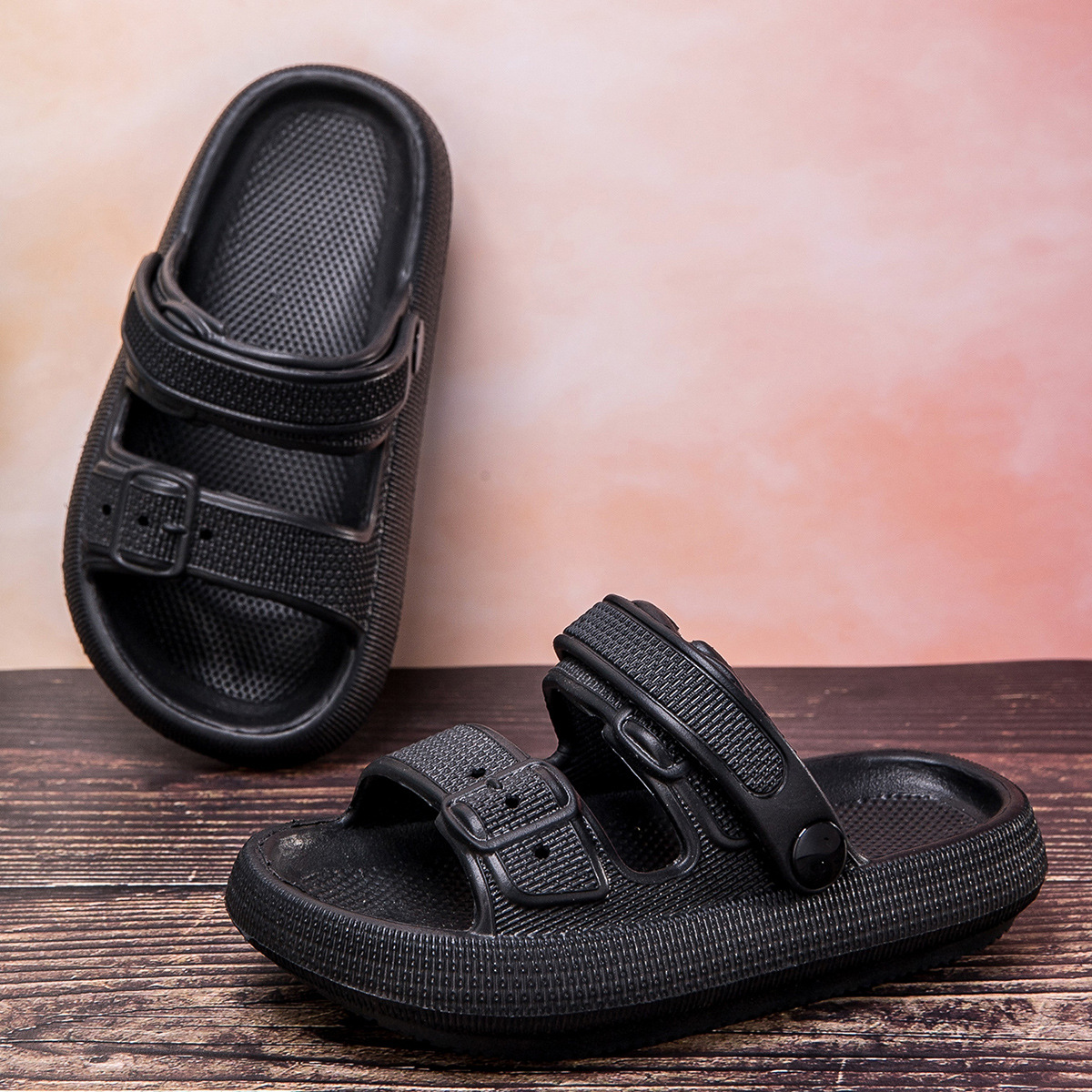 Summer comfortable lightweight trend breathable beach slippers for…