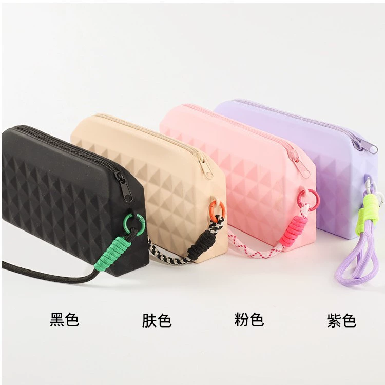 Самая популярная косметичка Amazon, силиконовая сумка для хранения, портативная косметичка для улицы, пляжная сумка на молнии