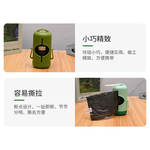 Pet poop bag disposable degradable poop bag cat portable box dog poop bag environmentally friendly garbage bag wholesale