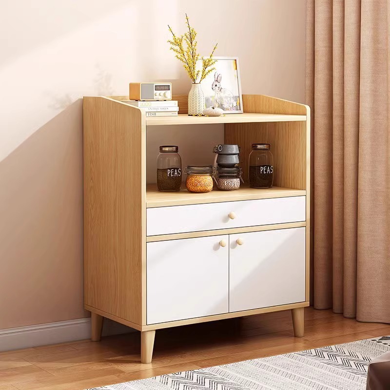 Gabinete de té casero contra la pared armario armario pequeño armario de sala de estar armario pequeño armario de almacenamiento armario de comedor