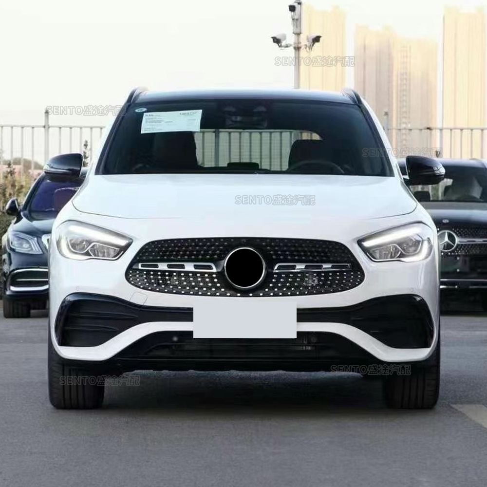 Suitable for 2020-2022 Mercedes-Benz Gla Modified Vertical Bar Gt Starry Front Grille H247 Front and Rear Intake Grille