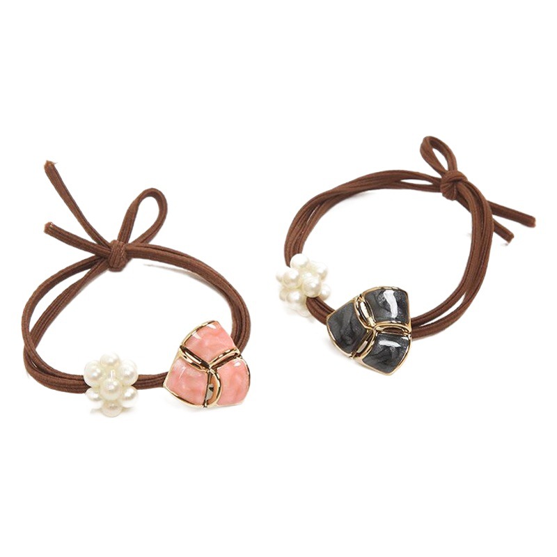 Estilo coreano perla cuerda de pelo Corea del Sur Dongdaemun accesorios para el pelo alta banda de goma elástica Chanel estilo pelo banda ponytail pelo cuerda femenina al por mayor