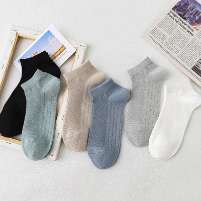 Socks Men Mesh Socks summer Thin section man Boat socks Cotton ventilation leisure time Solid Shallow mouth Low Men's socks