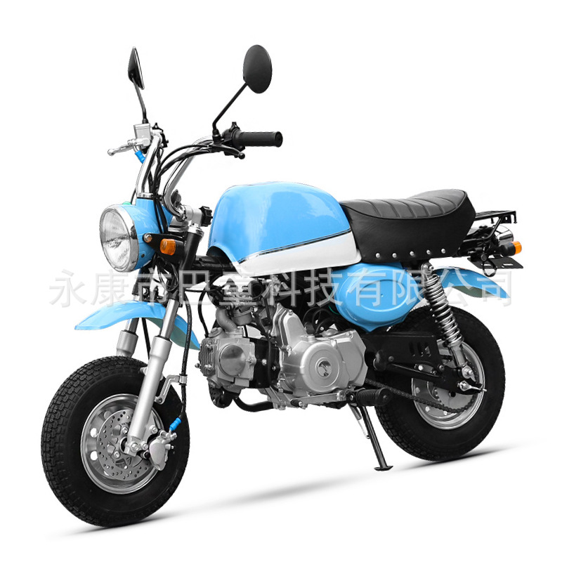 Mini Monkey retro motorcycle, petrol-powered two-wheeled scooter for commuting