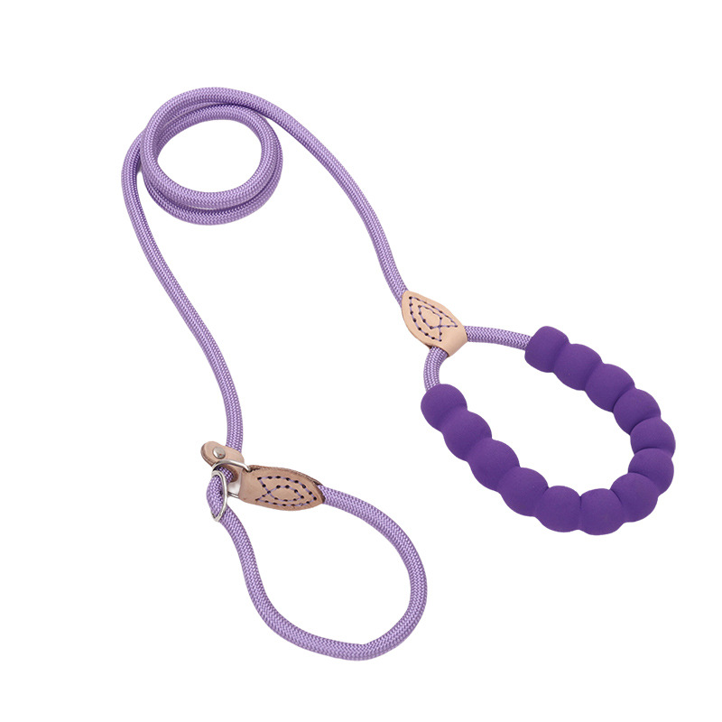 Perro de manejo suave para caminar cuerda de perro cadena P Corgi mascota entrenamiento a prueba de explosiones perro de cachorro cadena anti-perro