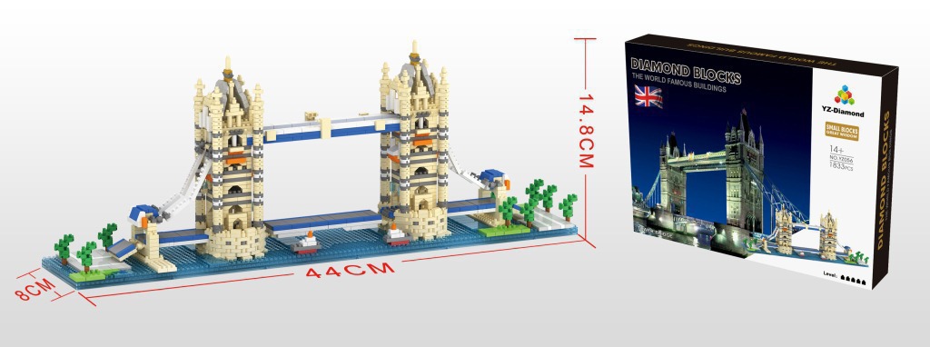 Weili pequeñas partículas de montaje de bloques de construcción de juguete Castillo París Torre Gran Muralla mundo creativo famoso edificio modelo de la serie