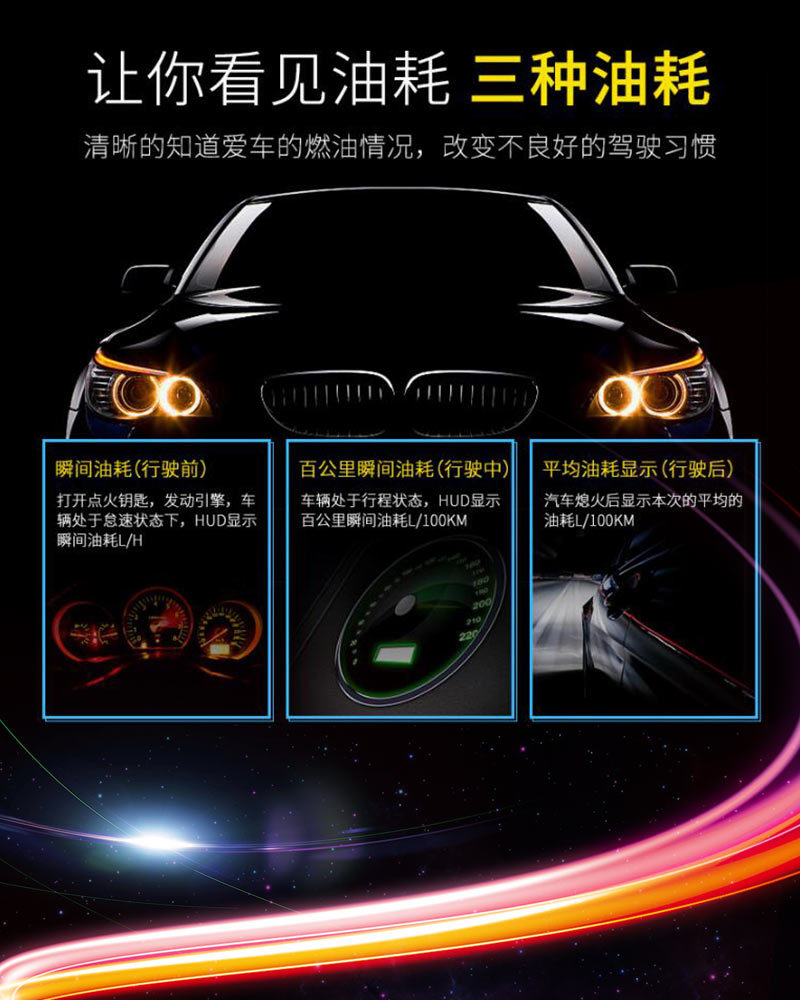 Navigation Version Usb-Powered Car Hud Head-Up Display Universal High-Definition Portable Speed Projector Q10