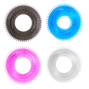 Penis Locking Sperm Ring, Couple Sex Toy, Transparent Crystal Ring, Sperm-Fixing Spiked Penis Ring, Factory Wholesale