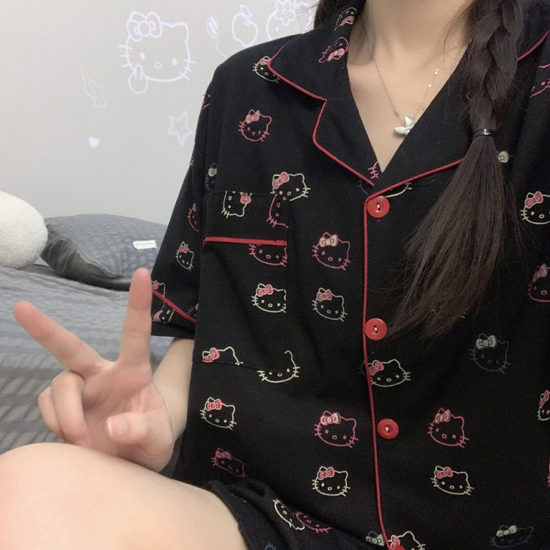 순면-헬로키티 반팔+반바지