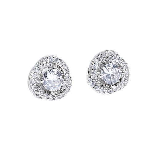 Korean Version New Diamond Earrings with Advanced Korean Style, Small Luxury Fashion, Unique and Personal, Influencer and Bride Earrings