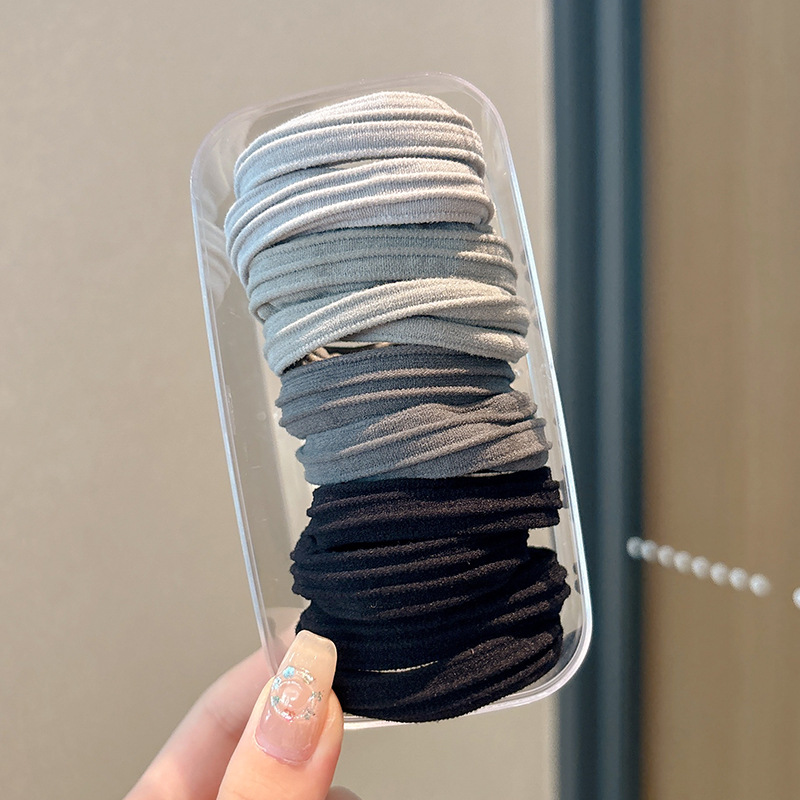 Mascarilla facial de alta elasticidad, lazo para el cabello, cola de caballo alta, cuerda para el cabello sin costuras para niños, no daña el cabello, banda de goma de cuerda para la cabeza para niñas