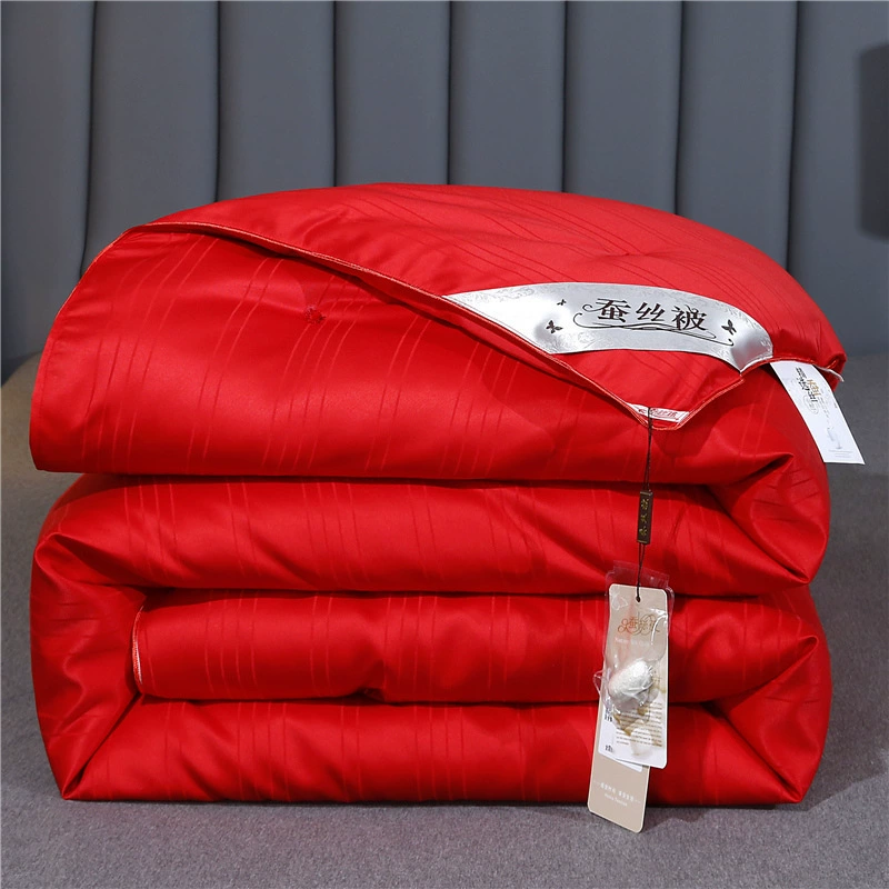 ✅Silk-filled quilt Tongxiang double-gong mulberry silk comforter for spring and autumn, winter, pure cotton all-season two-in-one