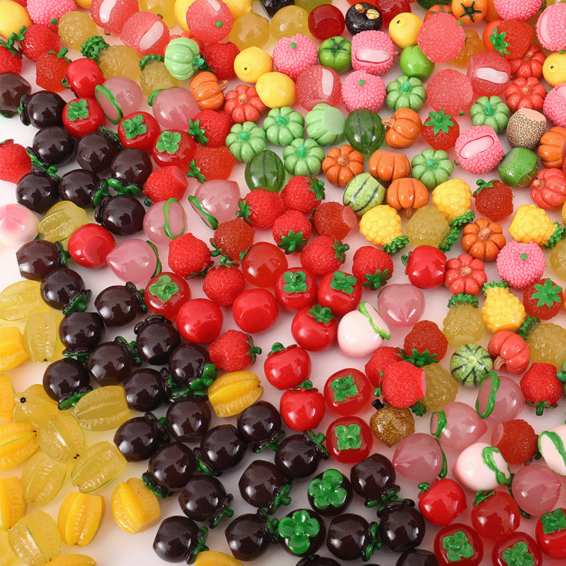 Micro-Landscape Creative Artificial High-Transparency Fruit House Cute DIY Decoration Small Blind Bag Accessories Mini Small Ornaments