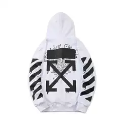 Off-White Men's Athletic Casual Hoodie 3D Digital Print for Spring Autumn Winter Factory Direct