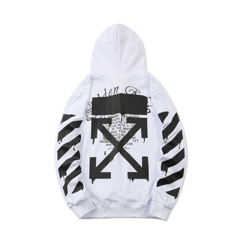 Spring and Autumn Winter Cross-border Off-White Men's Sports Leisure Hooded Wear 3D Digital Printing Factory Outlet