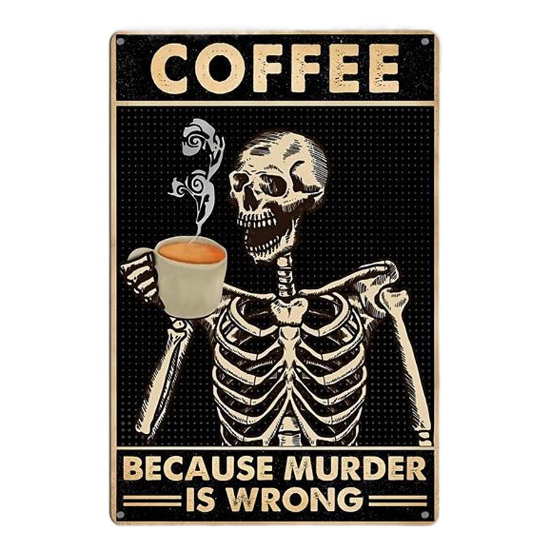 Трансграничная электронная коммерция Ретро Железный список вдохновляющий череп висит картина украшение кафе бар украшение стены