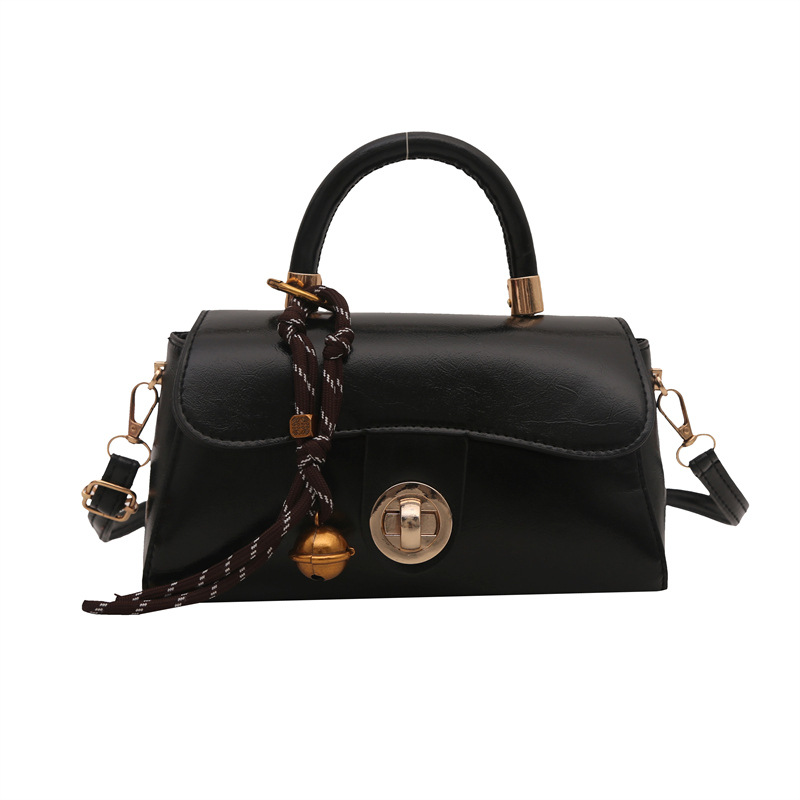 Retro simple bolso de mujer 2024 otoño invierno nuevo bolso de mano cuadrado de estilo exterior versátil alta textura mochila