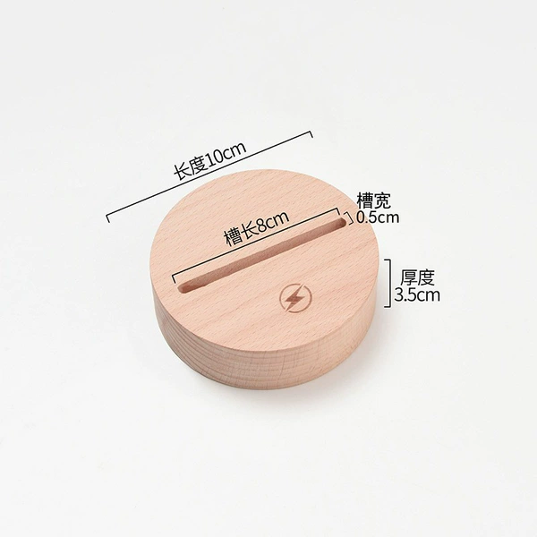Acrylic round switch key, 10×10×3.5cm