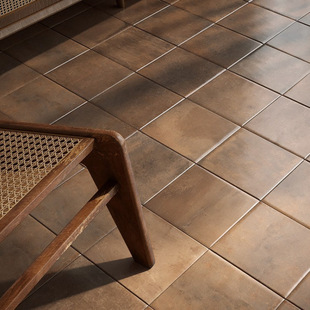 Antique Brown Small Square Brick French Vintage Tile Bathroom Kitchen Toilet Wall Tile Non-Slip Floor Tile
