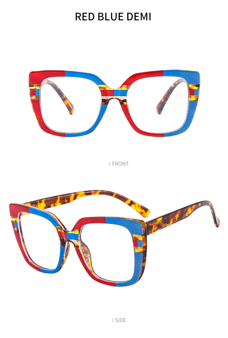 Oeil De Chat Mode Géométrique Pc Plein Cadre Lunettes Optiques display picture 14