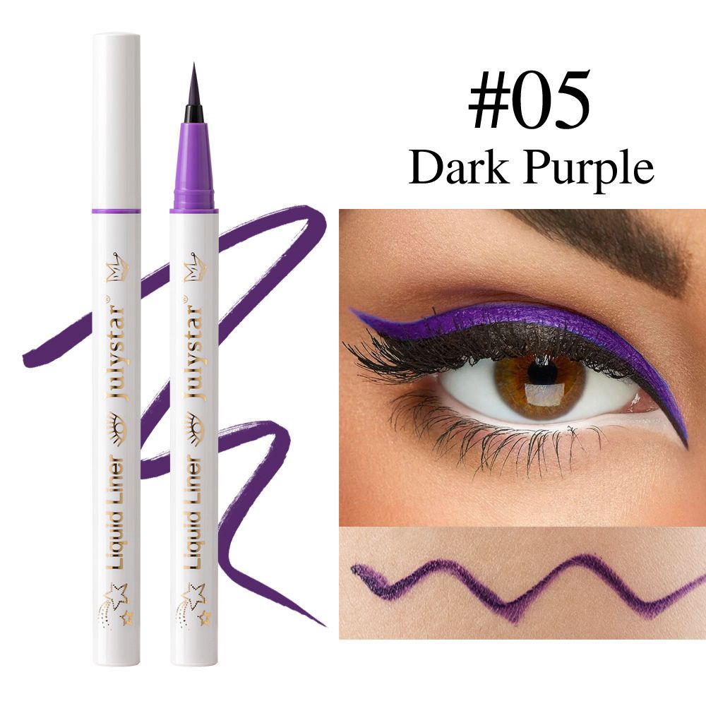 Julystar Non-smudging Long-lasting Waterproof Eyeliner Pen 6-piece set, eye makeup pen wholesale for the under-eye range undefined