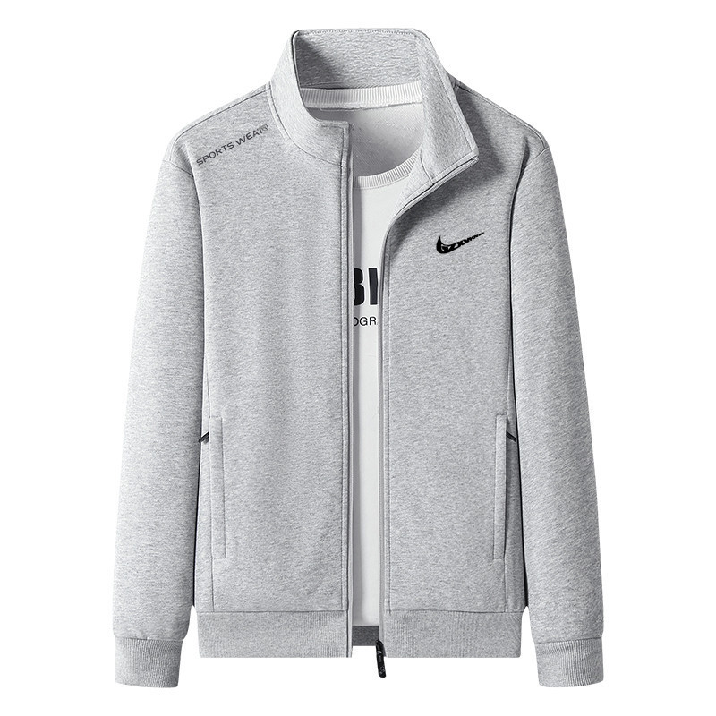 Stand Collar Sweatshirt for Men, New Autumn Casual Sports Jacket, Loose Zipper Cardigan for Young and Middle-Aged, Outerwear Stand Collar Sweatshirt for Men, New Autumn Casual Sports Jacket, Loose Zipper Cardigan for Young and Middle-Aged, Outerwear