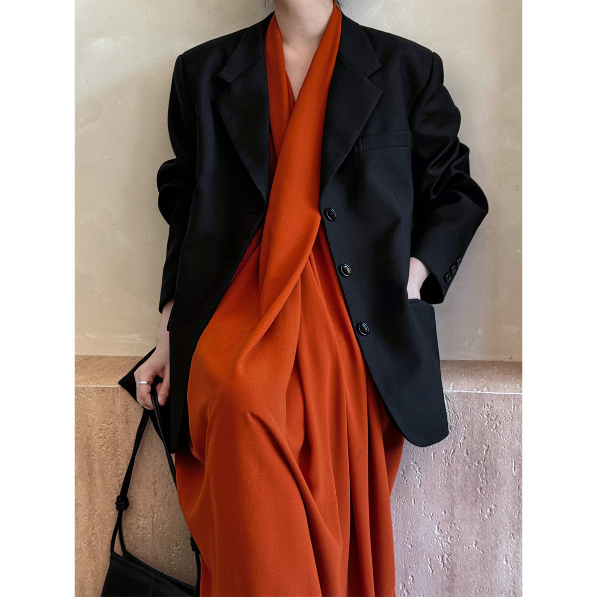 Ns Korean Style Casual Long-Sleeved Suit Jacket for Women 2025 Spring New Ins High-End Retro Jacket 9683