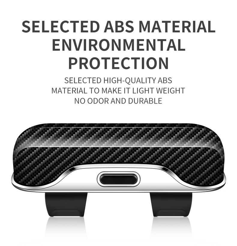 Car Glasses Case, One-Click Opening Sun Visor Storage Box for Car Sunglasses, High-End