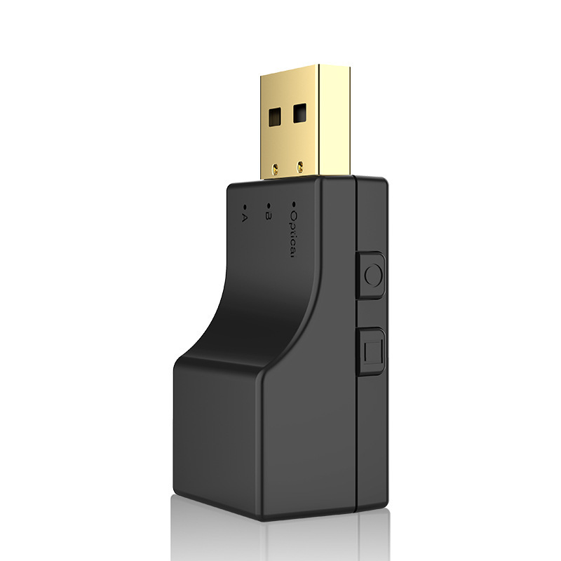 USB One-To-Two Fiber Optic Bluetooth Transmitter Xbox Ps4 Switch Two-In-One Wireless Audio Adapter