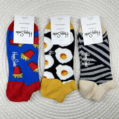 Happy Socks socks for men, Swedish trendy brand, fashionable and versatile, Instagram trendy street style, all-season boat socks, trendy brand socks