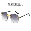 Square fashionable trend sunglasses, European style