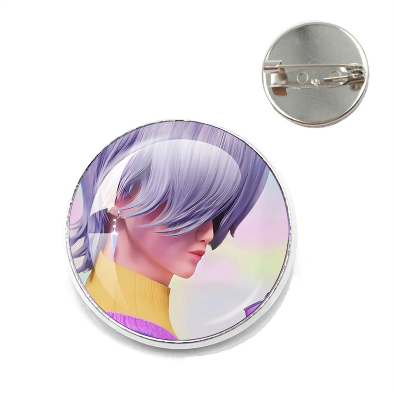 跨境新品Kpop Demon Hunters猎魔女团saja男团时光宝石配饰胸针|undefined