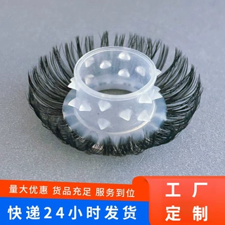 源头厂家订制一体多层毛狼牙套硅胶套羊眼圈男用阴茎锁精环夫妻用