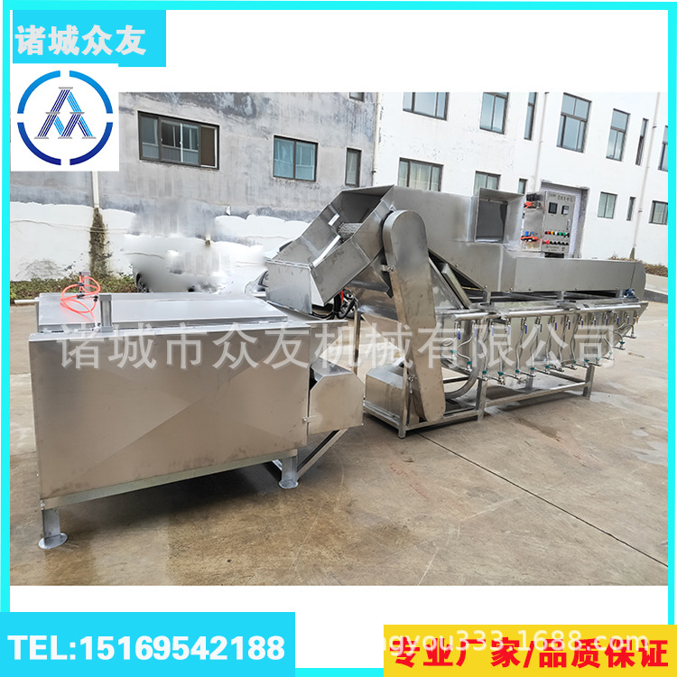不锈钢船式烫锅 大小型拔毛设备 鸡鸭鹅烫脱一体机 诸城众友1