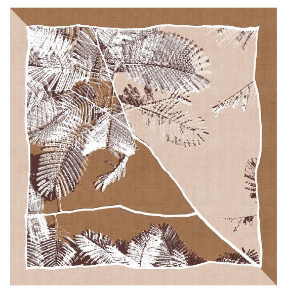 Versión coreana de la nueva bufanda de seda cuadrada pequeña de cachemira pura de 70cm impresa, bufanda de flor de anacardo grande, disponible en stock transfronterizo