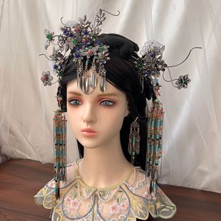 Ancient Style Headwear, Retro Hair Accessories, Tassels, Han Dynasty Hair Accessories, Hairpins, Chinese Accessories, Ethnic Minority Accessories, Retro Han Dynasty