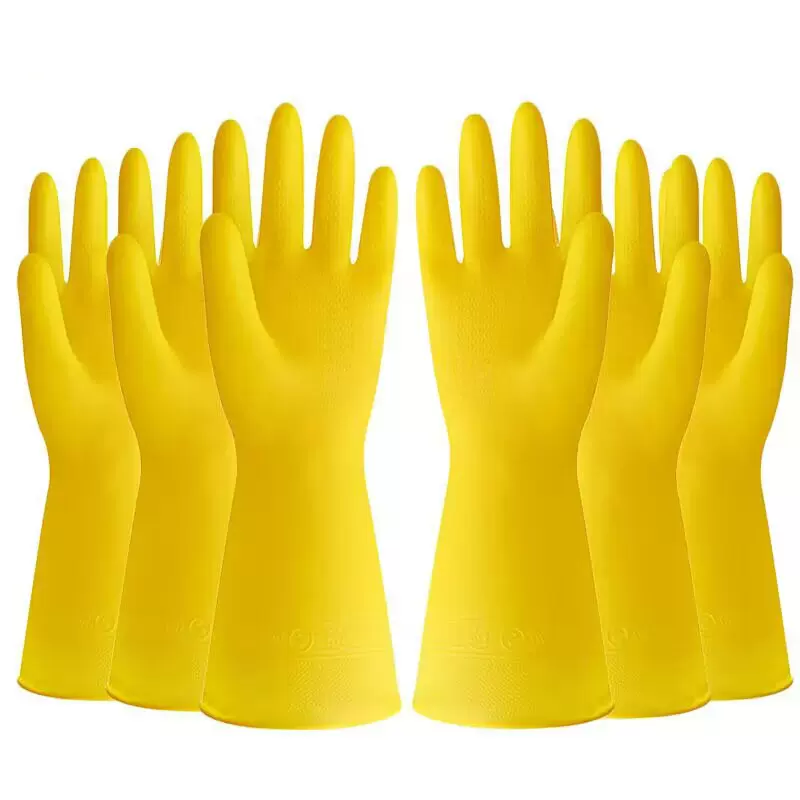 家务洗碗手套牛津耐磨厨房洗菜防水塑胶皮家用清洁防滑橡胶手套女